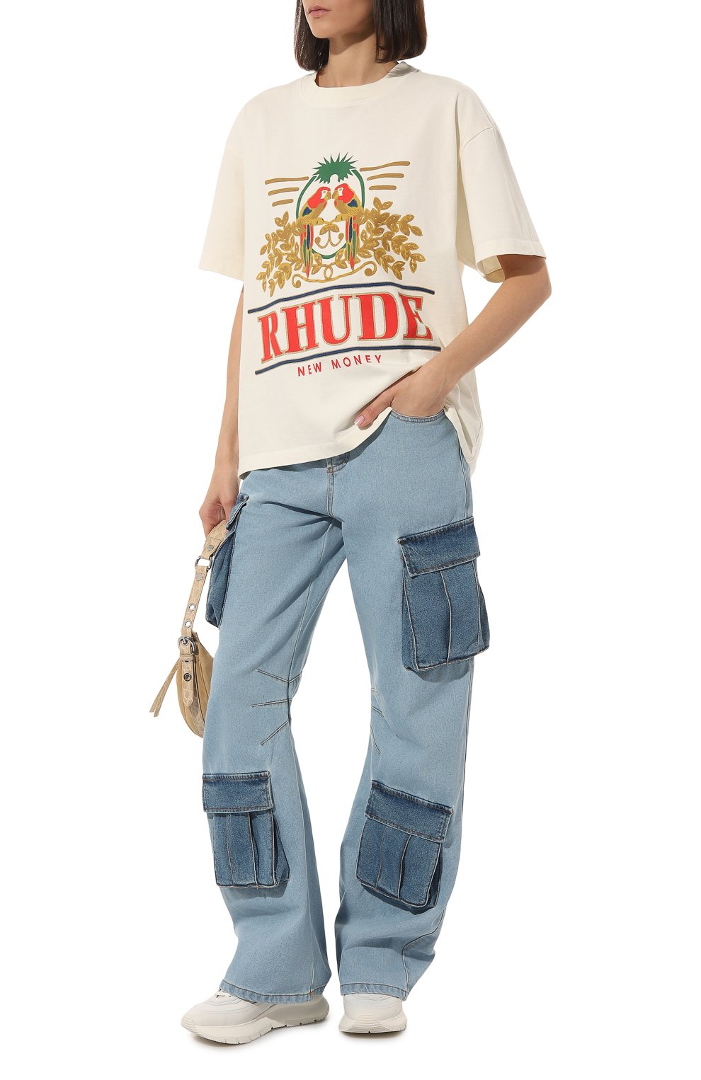 Хлопковая футболка RHUDE, арт. RHSS23TT33837611, фото 2