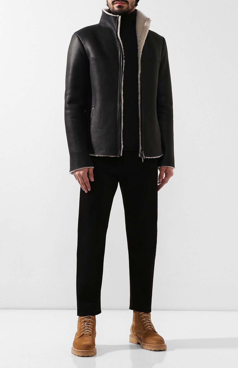 Дубленка DESA черного цвета по цене 83400 руб., арт. K11297, фото 2 Дубленка DESA, арт. K11297, фото 2