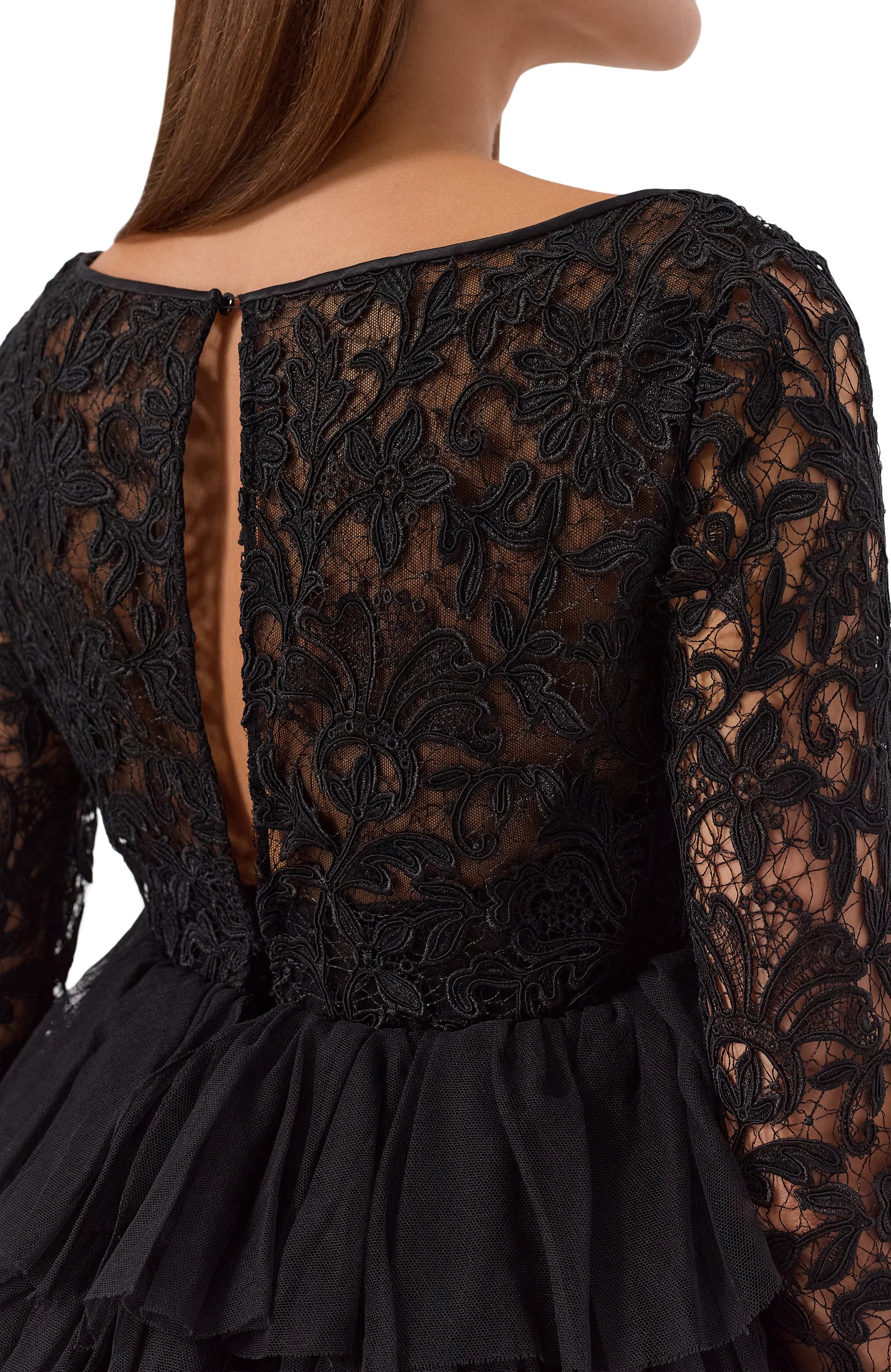 Платье SAINT LAURENT черного цвета по цене 1320000 руб., арт. 510144/Y363H, фото 4 Платье SAINT LAURENT, арт. 510144/Y363H, фото 4