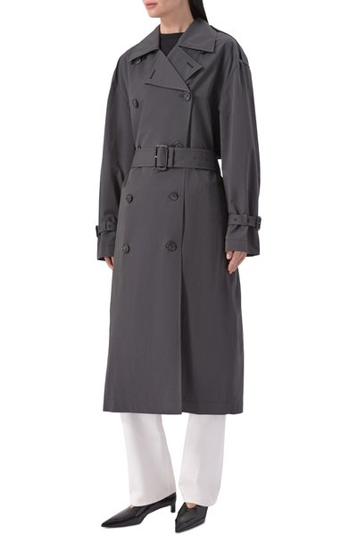 Хлопковый тренч TOTEME, арт. 252-WR00197-FB0410, фото 3