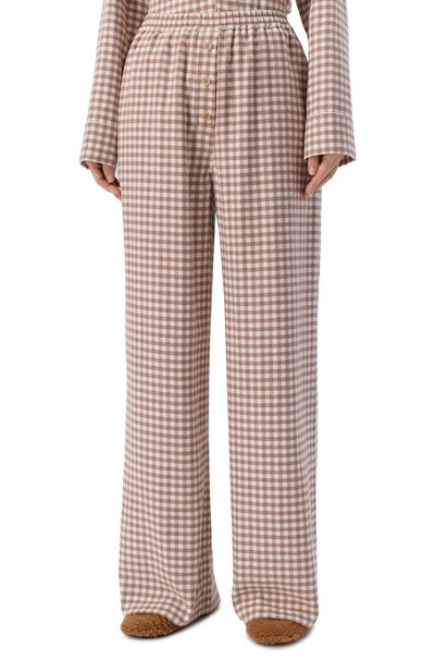 Хлопковые брюки EDOMO коричневого цвета по цене 33900 руб., арт. T006121NY26W, фото 3 Хлопковые брюки EDOMO, арт. T006121NY26W, фото 3