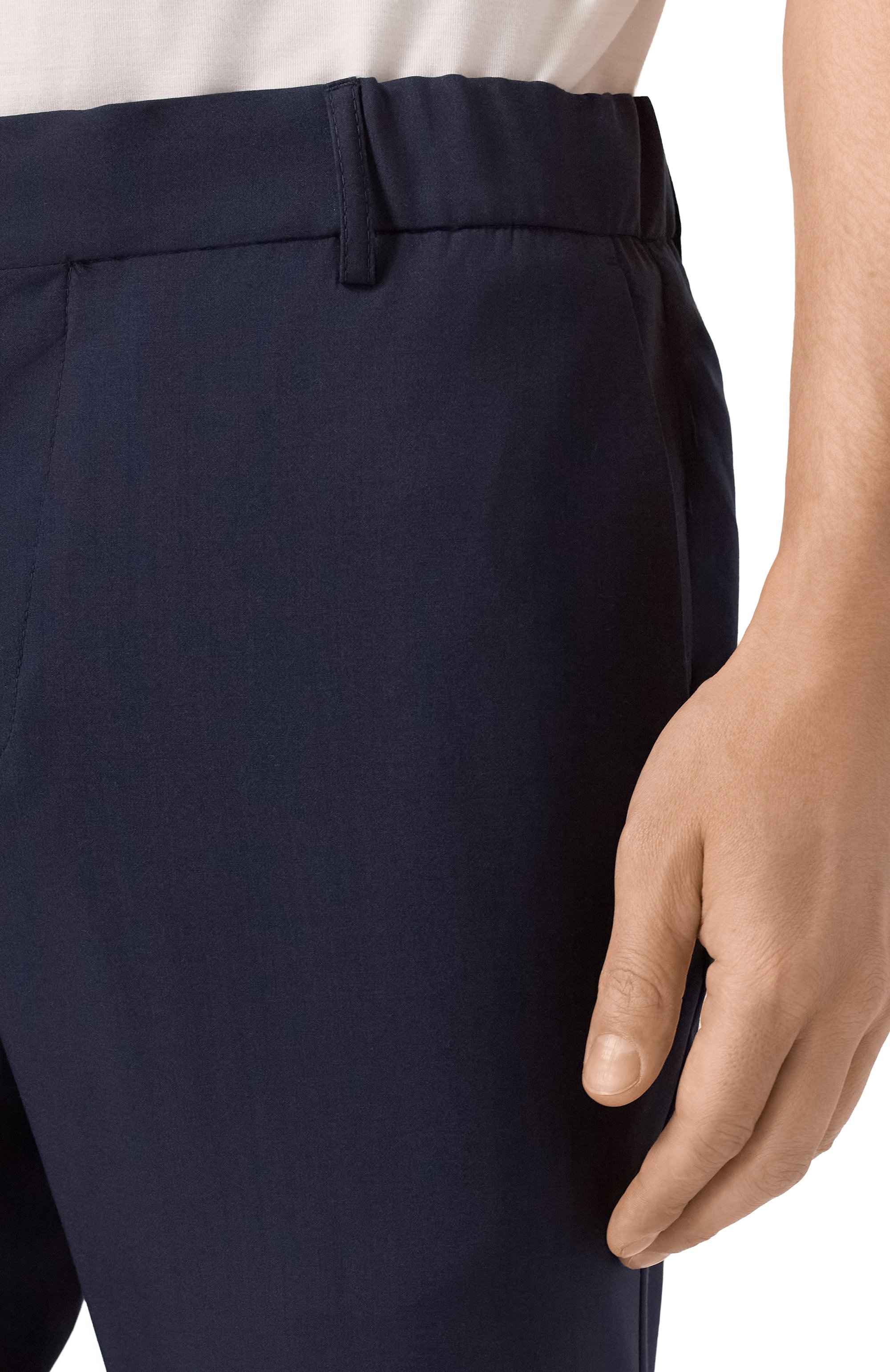 Брюки из шерсти и шелка MARCO PESCAROLO, арт. STRIKE/5314, фото 5