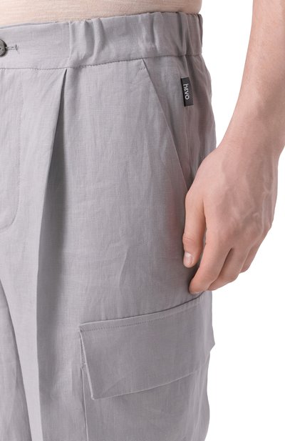 Льняные брюки-карго HEVO, арт. T0RREQUETTA 090/H716, фото 5