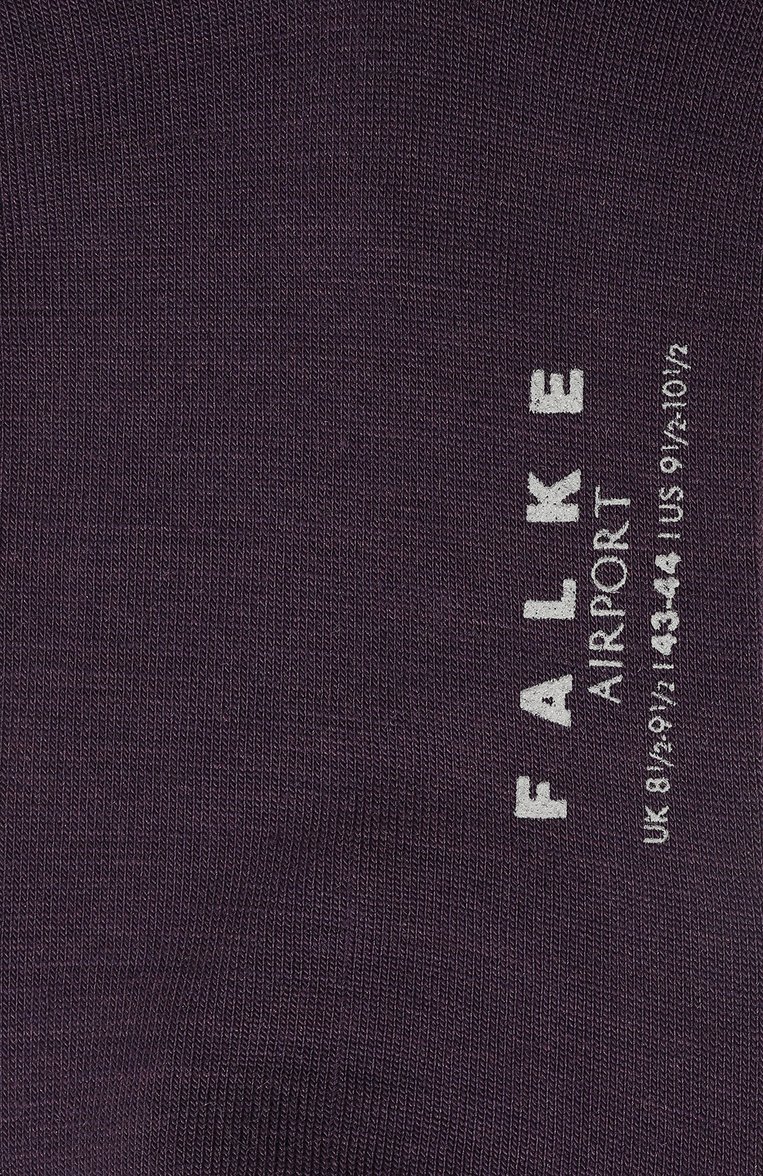 Мужские носки из шерсти и хлопка FALKE фиолетового цвета, арт. 14435. | Фото 2 (Нос: Не проставлено; Материал внешний: Шерсть; Кросс-КТ: бельё)