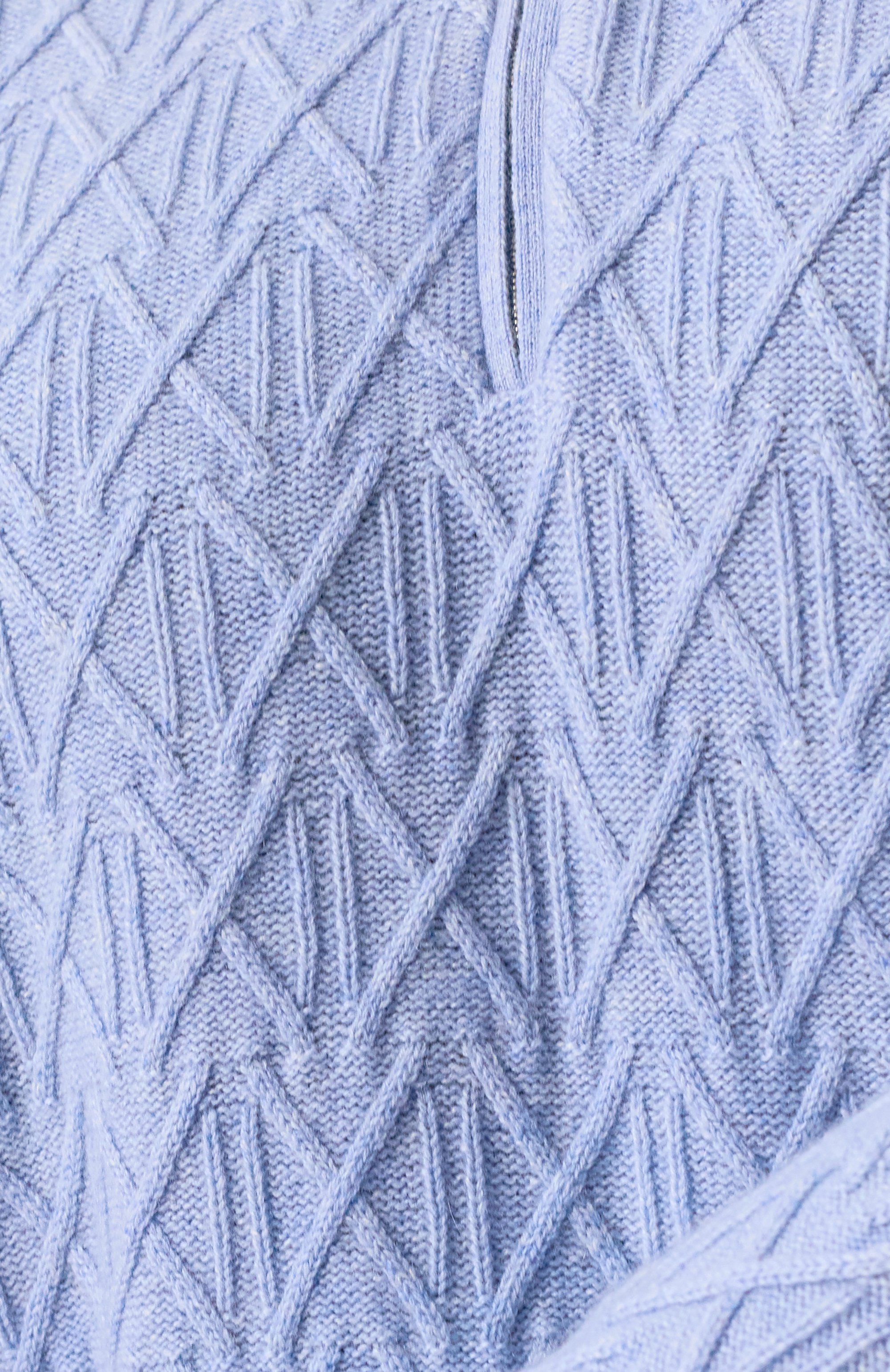 Кашемировый джемпер KITON светло-голубого цвета по цене 424000 руб., арт. UMK0517K68_4XL-8XL, фото 6 Кашемировый джемпер KITON, арт. UMK0517K68_4XL-8XL, фото 6