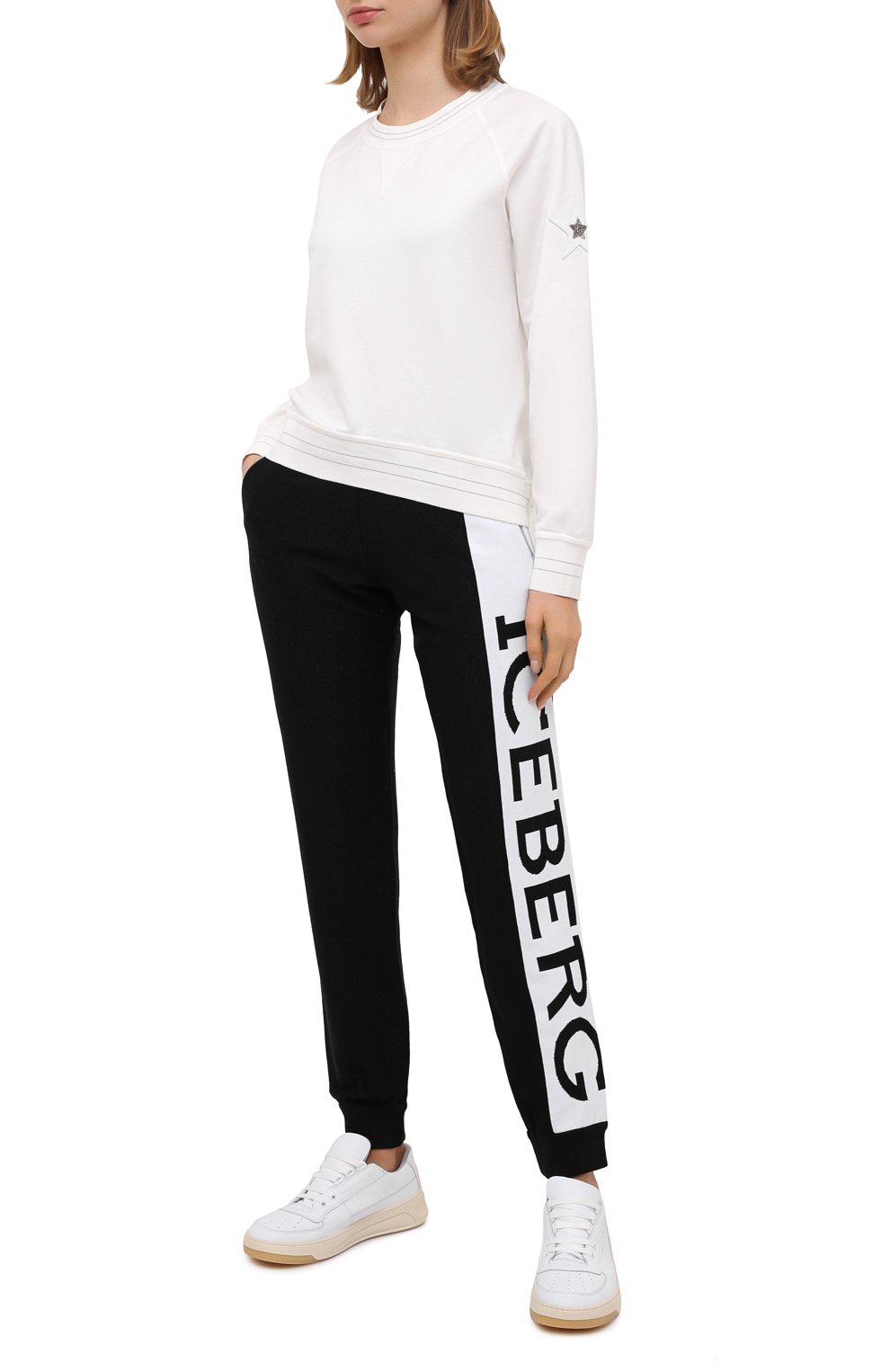 Джоггеры из шерсти и вискозы ICEBERG, арт. 20I I2P0/AB03/7388, фото 2