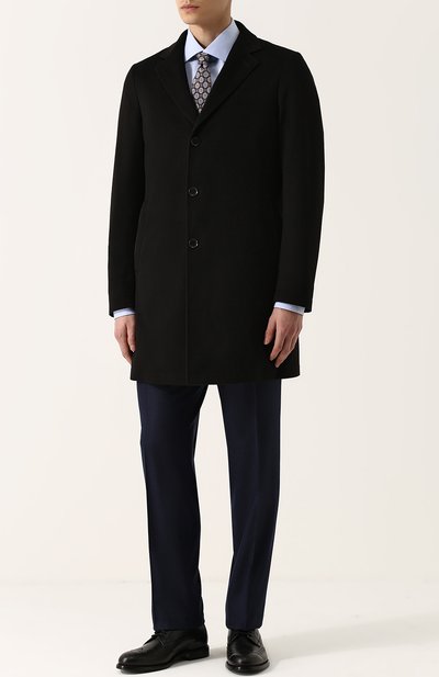 Однобортное пальто из шерсти викуньи с меховой подкладкой LORO PIANA, арт. FAG4531, фото 2