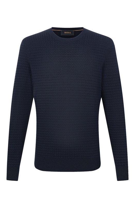 Джемпер из шелка и хлопка BOSS Camel 50555189 Синий 50555189