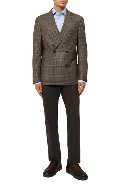 Шерстяной пиджак CORNELIANI коричневого цвета по цене 107500 руб., арт. 94X009-9416309, фото 2 Шерстяной пиджак CORNELIANI, арт. 94X009-9416309, фото 2