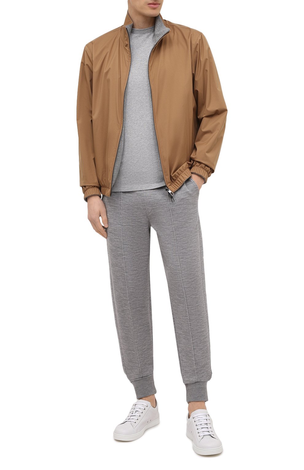 Джоггеры из шерсти и хлопка ZEGNA, арт. UW564/TR0, фото 2