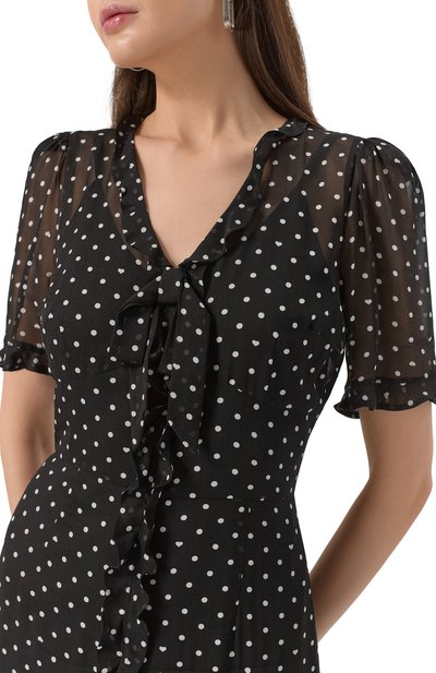 Платье из вискозы ELLYME черно-белого цвета по цене 38900 руб., арт. 00285, фото 5 Платье из вискозы ELLYME, арт. 00285, фото 5