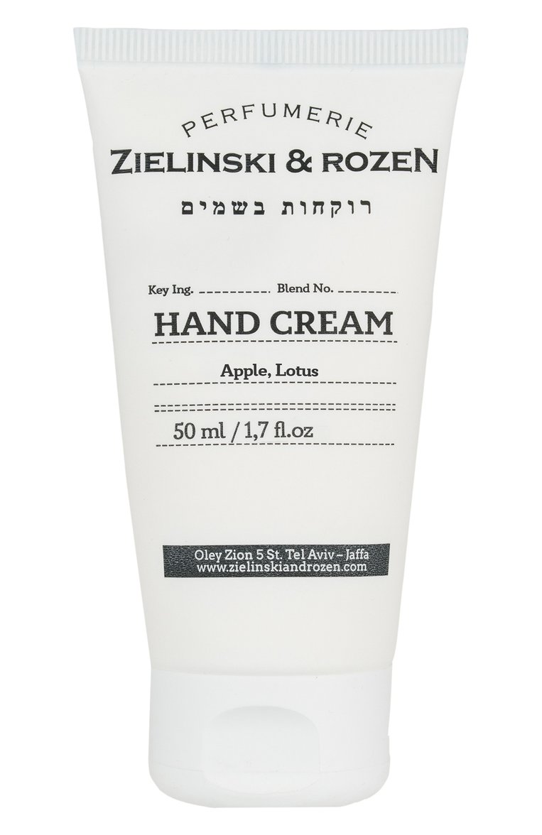 Крем для рук яблоко, лотос (50ml) ZIELINSKI&ROZEN бесцветного цвета, арт. 7290116444857 | Фото 1 (Региональные ограничения белый список (Axapta Mercury): Не проставлено; Нос: Не проставлено; Тип продукта: Кремы; Назначение: Для рук; Косметика кросс-кт: Уход У)