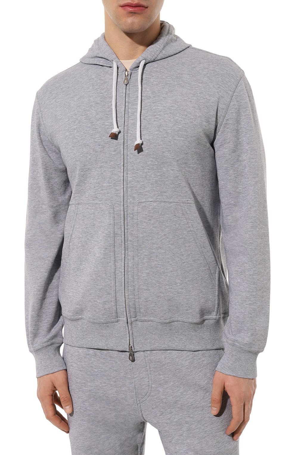 Хлопковая толстовка BRUNELLO CUCINELLI, арт. M0T359069G, фото 3