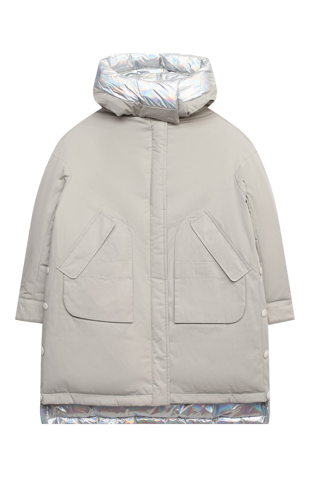 Пуховая куртка YVES SALOMON ENFANT бежевого цвета по цене 83150 руб., арт. 21WEM002XXF33W/12-14, фото 1 Пуховая куртка YVES SALOMON ENFANT, арт. 21WEM002XXF33W/12-14, фото 1