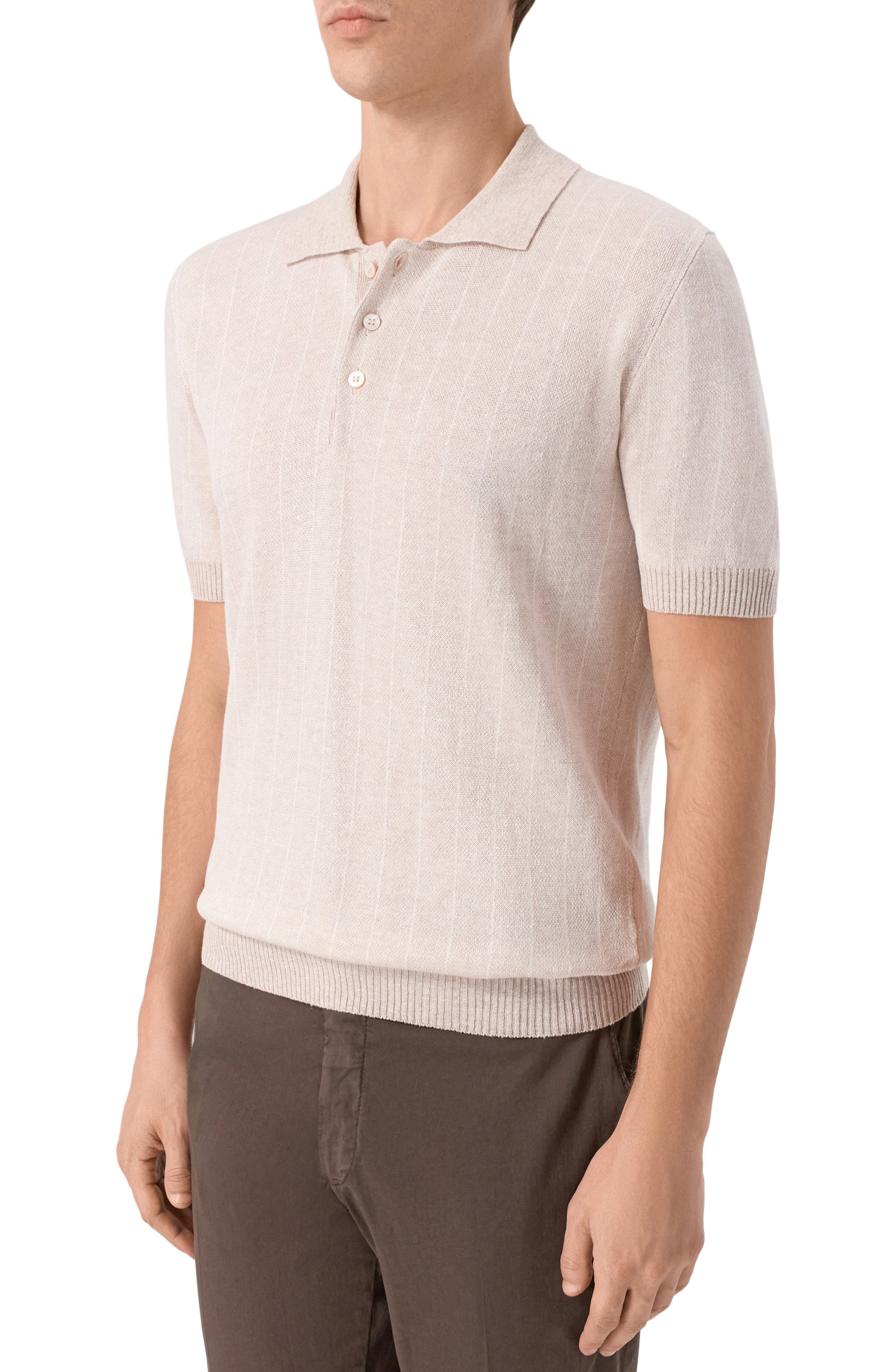 Поло изо льна и хлопка GRAN SASSO, арт. 57116/18662, фото 3