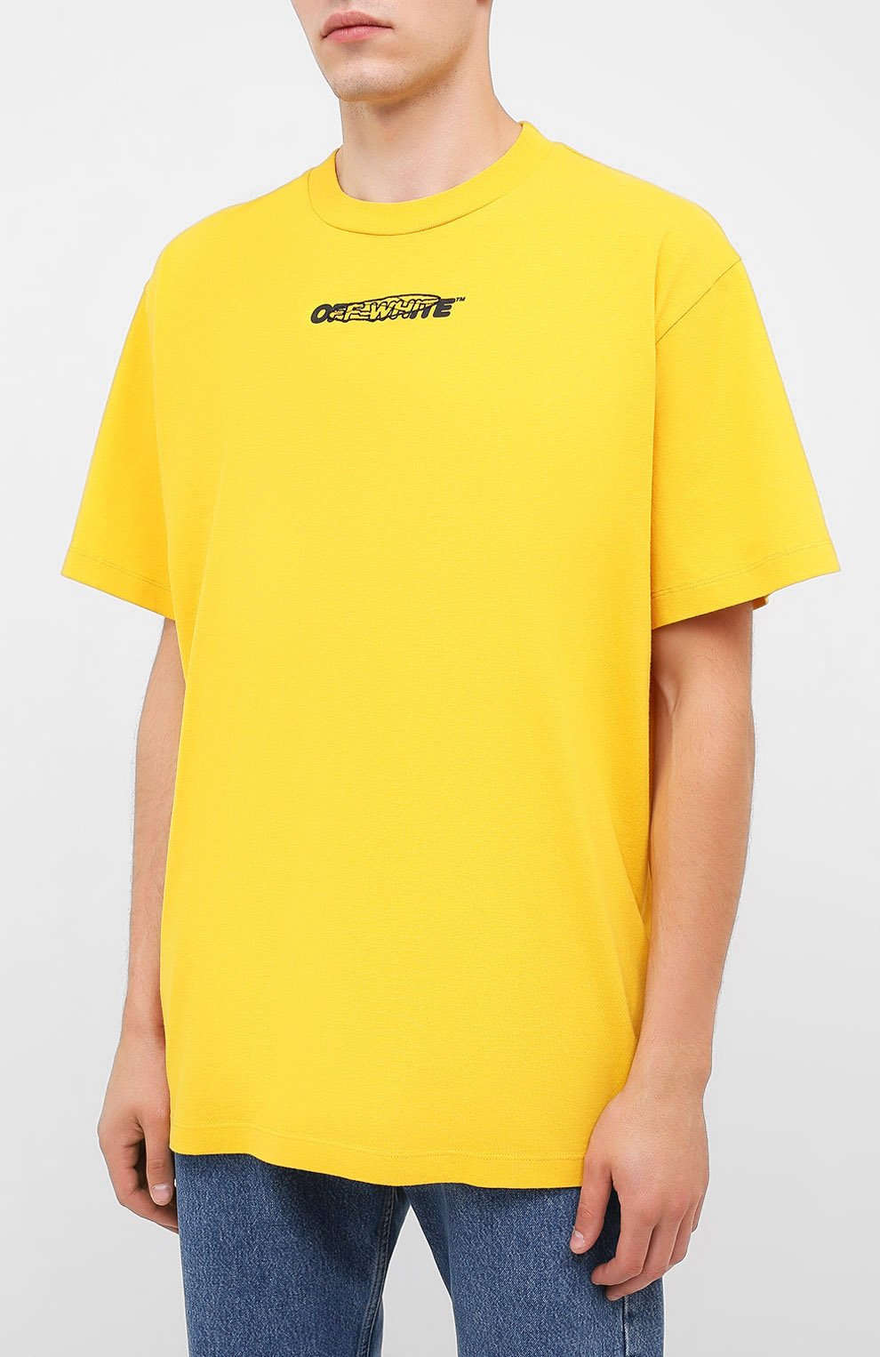 Хлопковая футболка OFF-WHITE, арт. 0MAA038E20JER0011810, фото 3