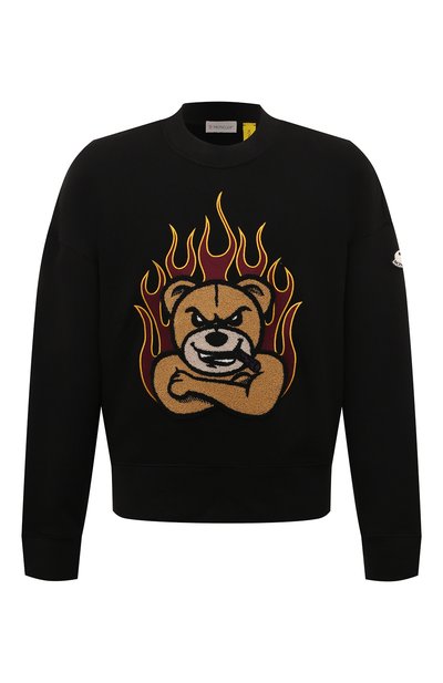 Мужской хлопковый свитшот moncler genius x palm angels MONCLER GENIUS, арт. 8G000-09-M2513