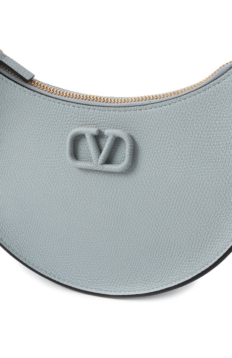 Женская сумка vlogo signature mini VALENTINO голубого цвета, арт. 5W2P0W19/RQR | Фото 3 (Материал сплава: Проставлено; Материал: На�туральная кожа; Размер: mini; Драгоценные камни: Проставлено)