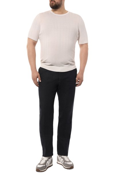 Шелковый джемпер GRAN SASSO кремового цвета по цене 28050 руб., арт. 43116/23510, фото 2 Шелковый джемпер GRAN SASSO, арт. 43116/23510, фото 2