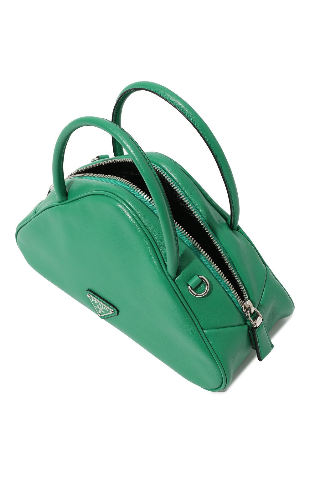 Сумка triangle PRADA зеленого цвета по цене 190000 руб., арт. 1BB082-2BYA-F0458-NEO, фото 5 Сумка triangle PRADA, арт. 1BB082-2BYA-F0458-NEO, фото 5