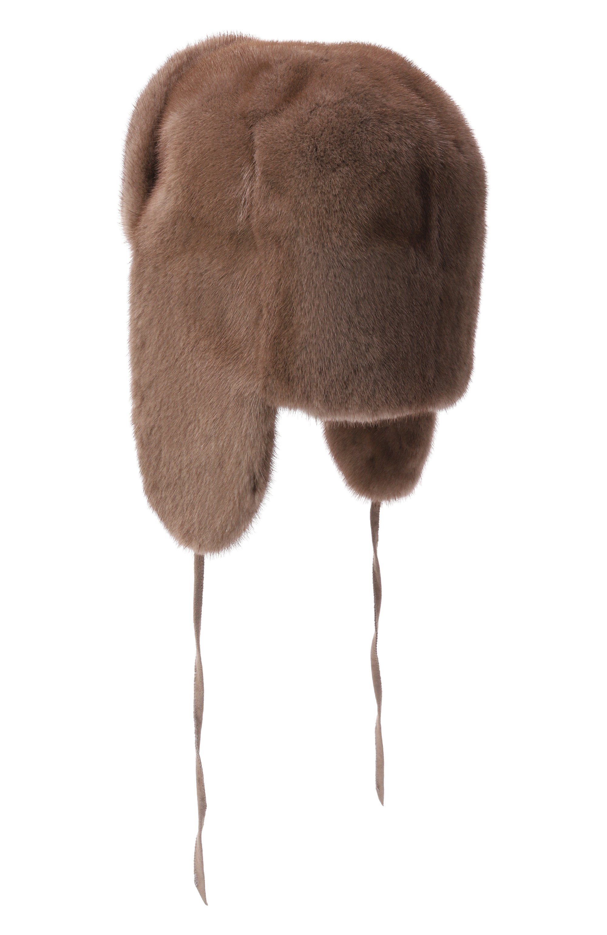Меховая шапка-ушанка из норки MVST, арт. MH-02 MINK PASTEL, фото 2