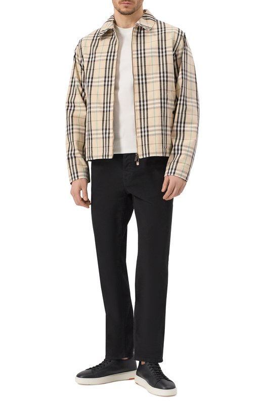 Хлопковая куртка Burberry 8101040 Бежевый  8101040 Фото 2