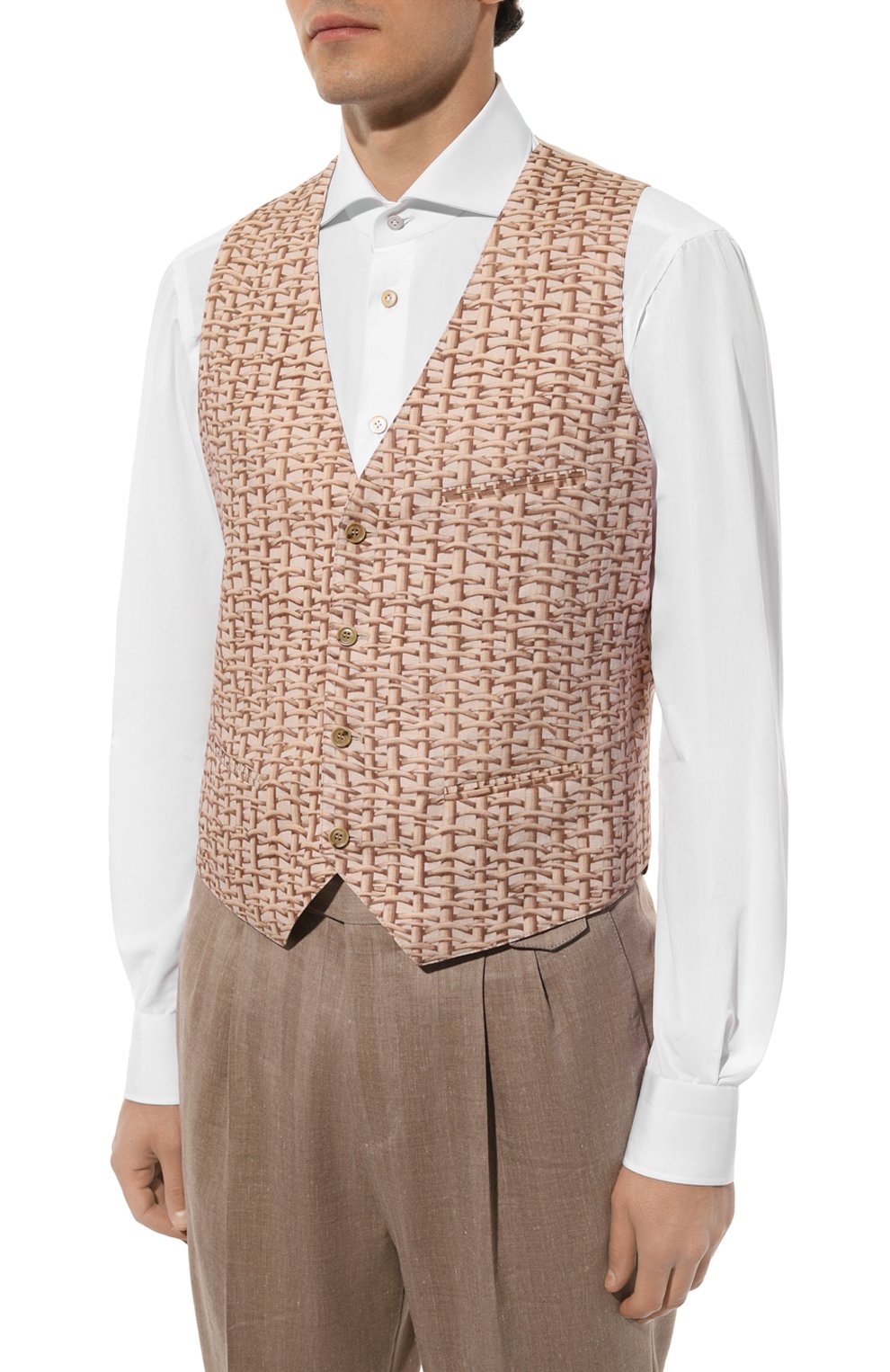 Льняной жилет GIORGIO ARMANI, арт. 4SGGK06D/T04Z5, фото 3