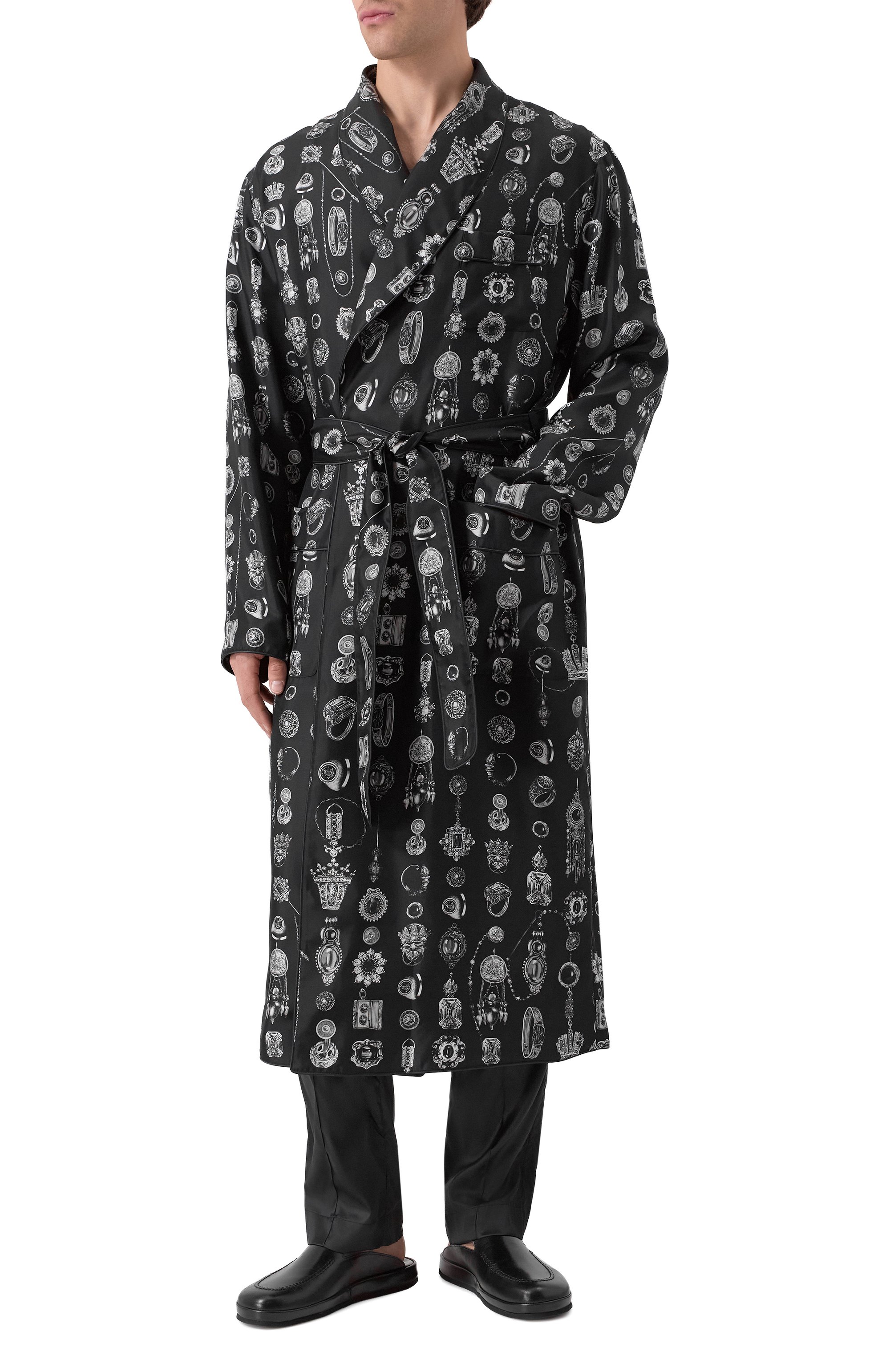 Шелковый халат DOLCE & GABBANA, арт. G031TT/IS1ZV, фото 2