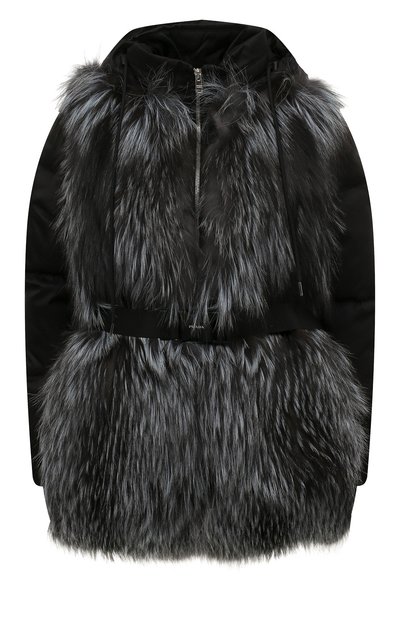 Женская комбинированная шуба PRADA, арт. 169092-1Y5C-F0012-211
