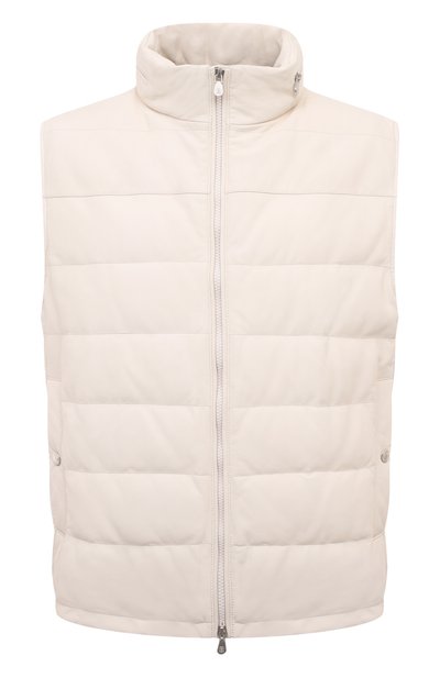 Мужской кожаный жилет BRUNELLO CUCINELLI, арт. MPJER1924