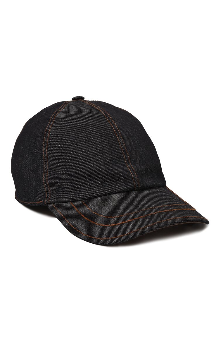 Мужская бейсболка из хлопка и льна ZEGNA темно-синего цвета, арт. Z7I12HA7/B7J | Фото 1 (Материал: Хлопок, Лен, Текстиль; Нос: Не проставлено)