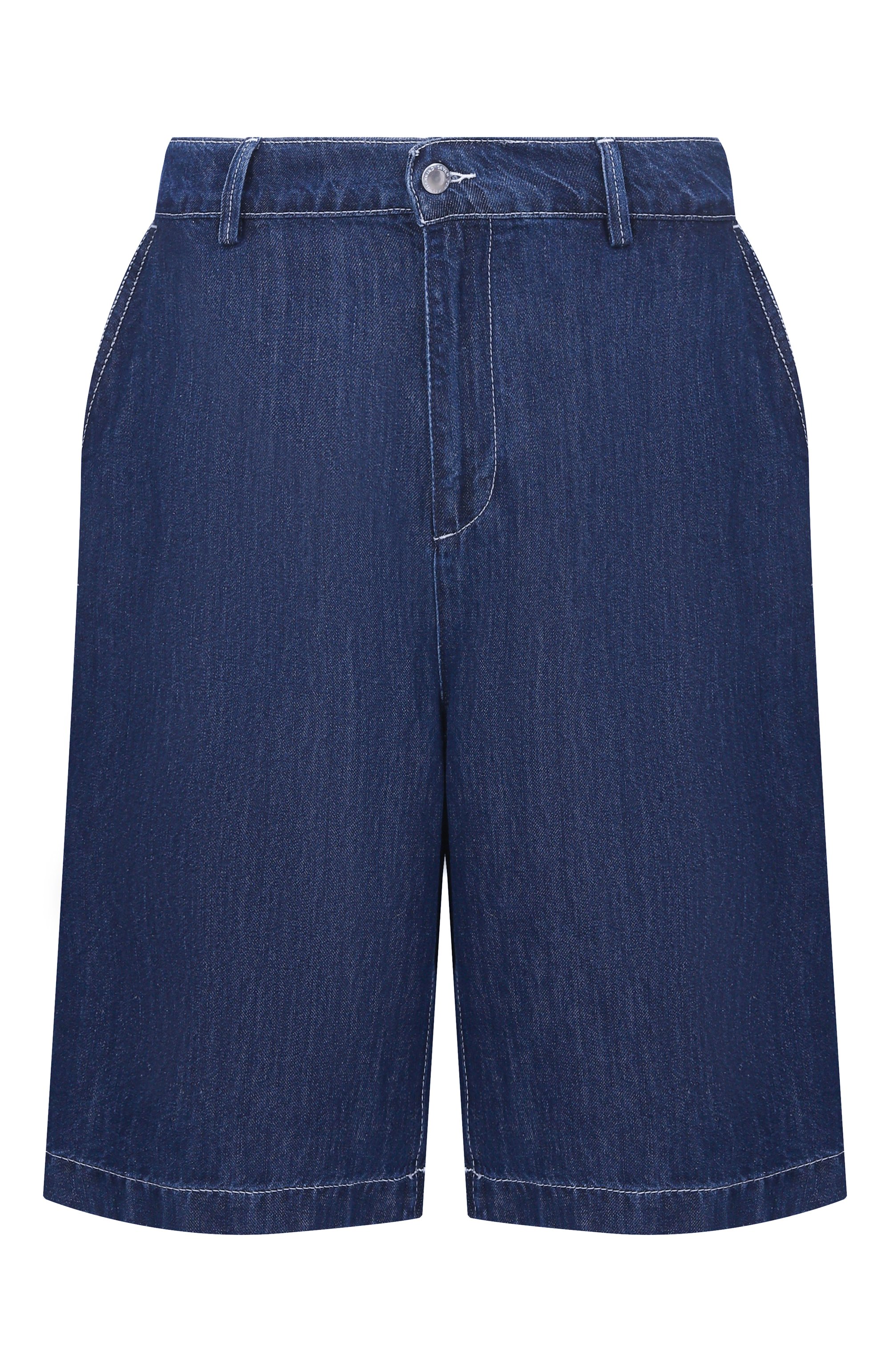 Джинсовые шорты 7 FOR ALL MANKIND темно-синего цвета по цене 22300 руб., арт. 7T6Y0U03-3BJ, фото 1 Джинсовые шорты 7 FOR ALL MANKIND, арт. 7T6Y0U03-3BJ, фото 1