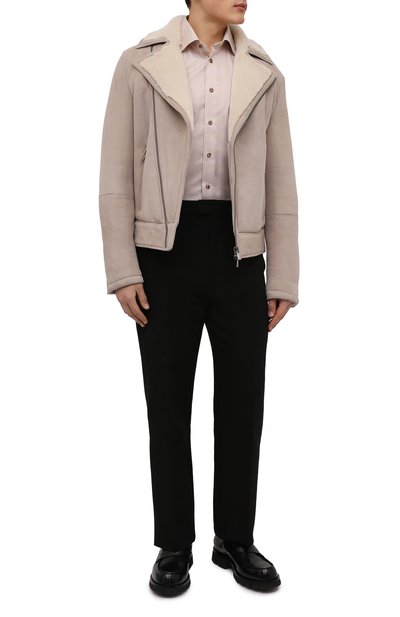 Дубленка JACOB COHEN бежевого цвета по цене 329500 руб., арт. U H 006 80 D 1214/A07, фото 2 Дубленка JACOB COHEN, арт. U H 006 80 D 1214/A07, фото 2