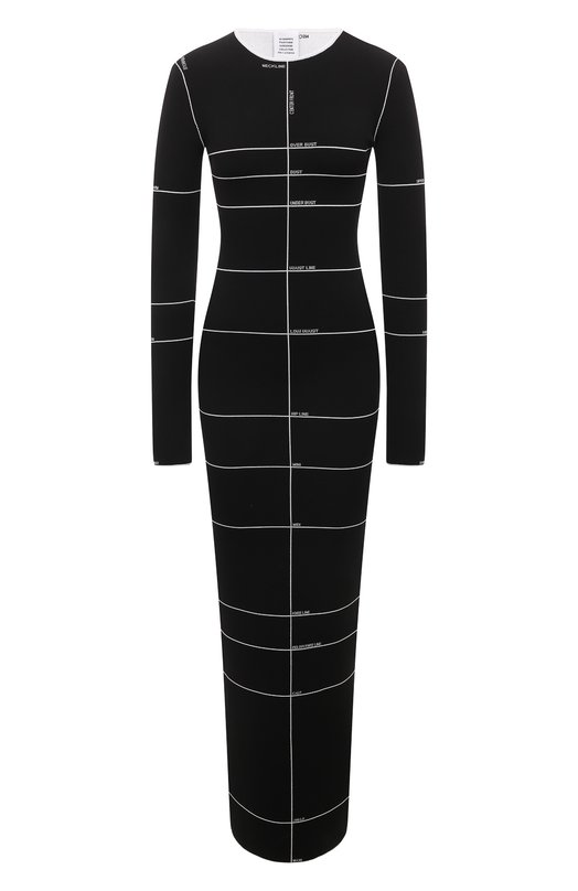 

Платье из вискозы VETEMENTS, Чёрный
