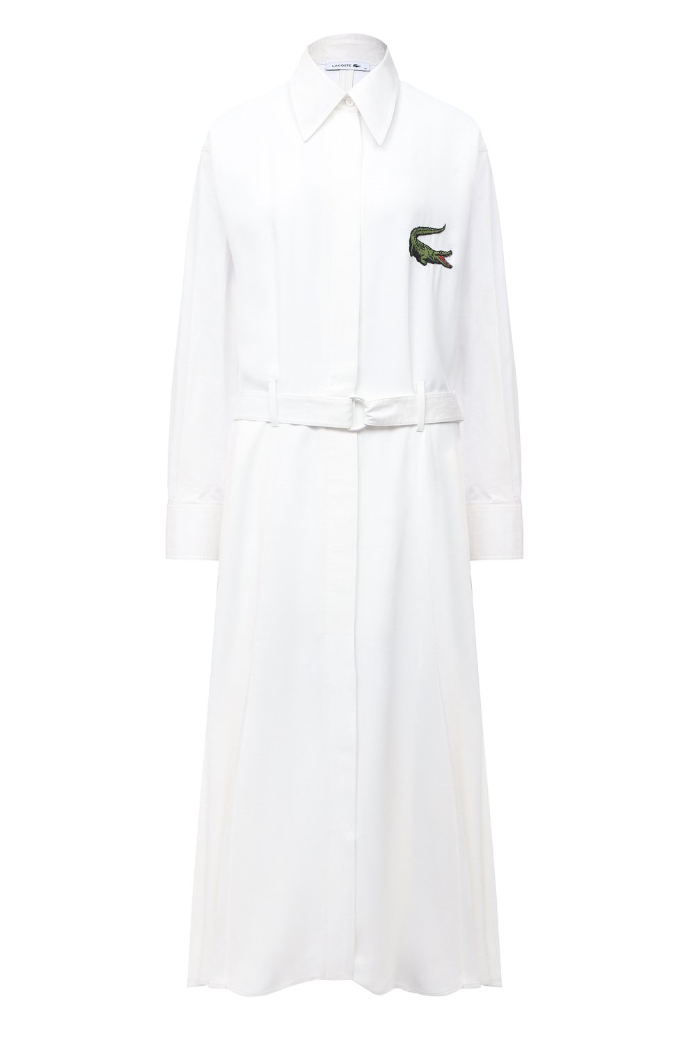 Платье с поясом LACOSTE белого цвета по цене 50240 руб., арт. EF7446, фото 1 Платье с поясом LACOSTE, арт. EF7446, фото 1