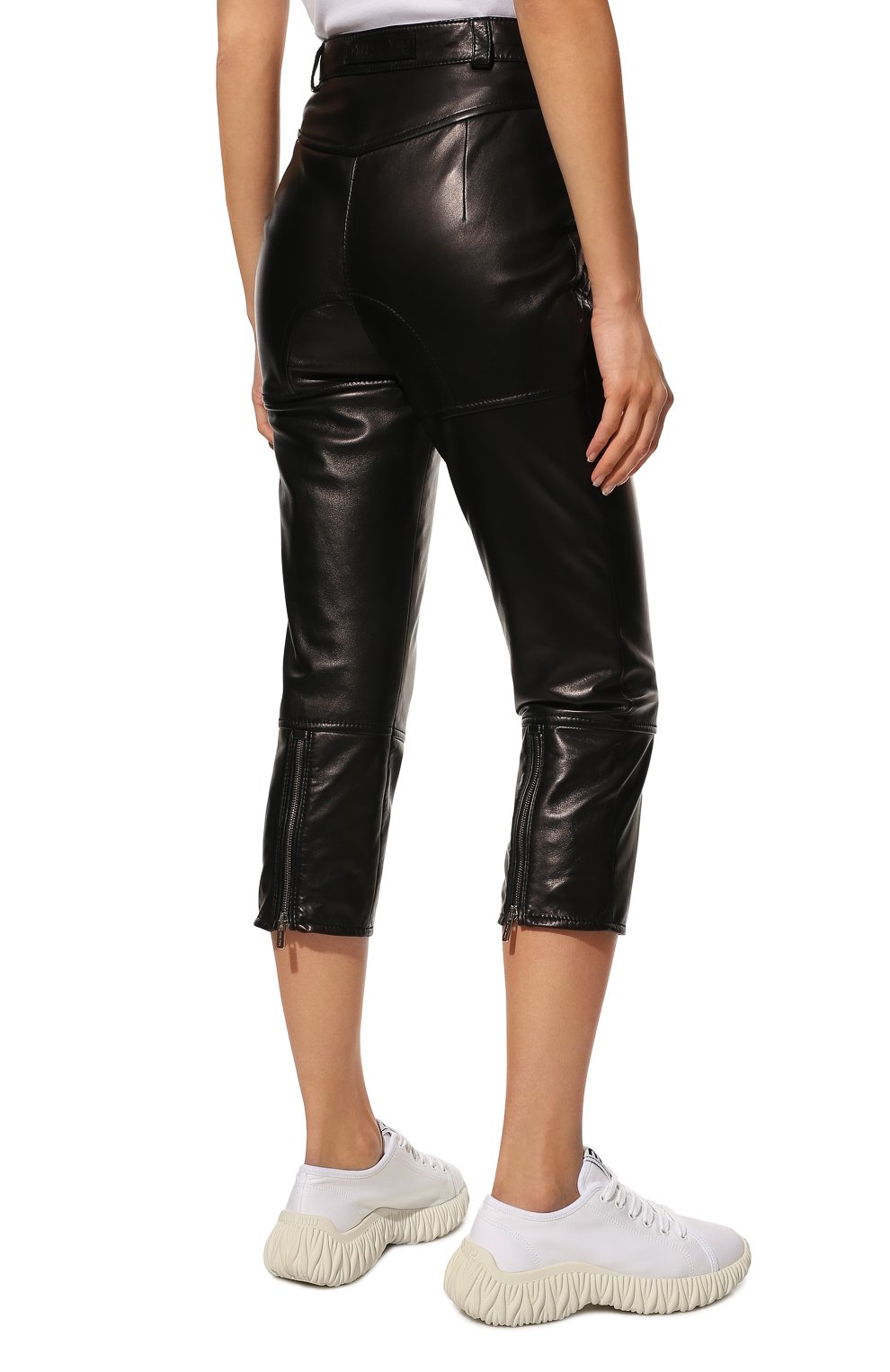 Кожаные брюки MIU MIU, арт. MPP326-038-F0002, фото 4