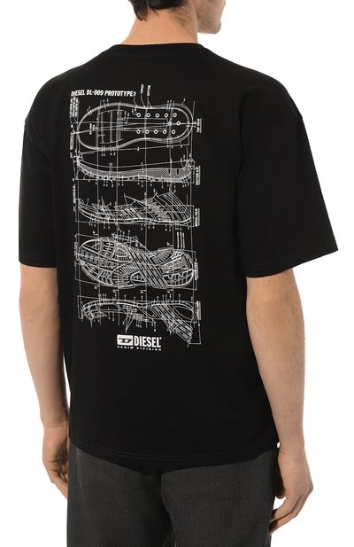 Хлопковая футболка DIESEL, арт. A12277/0KKAJ, фото 4