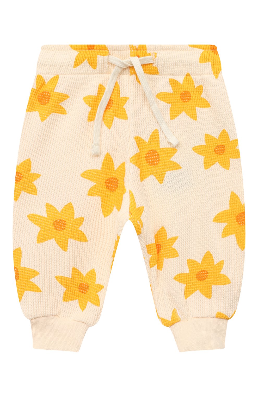 Хлопковые джоггеры TINYCOTTONS желтого цвета по цене 7800 руб., арт. SS23-254, фото 1 Хлопковые джоггеры TINYCOTTONS, арт. SS23-254, фото 1