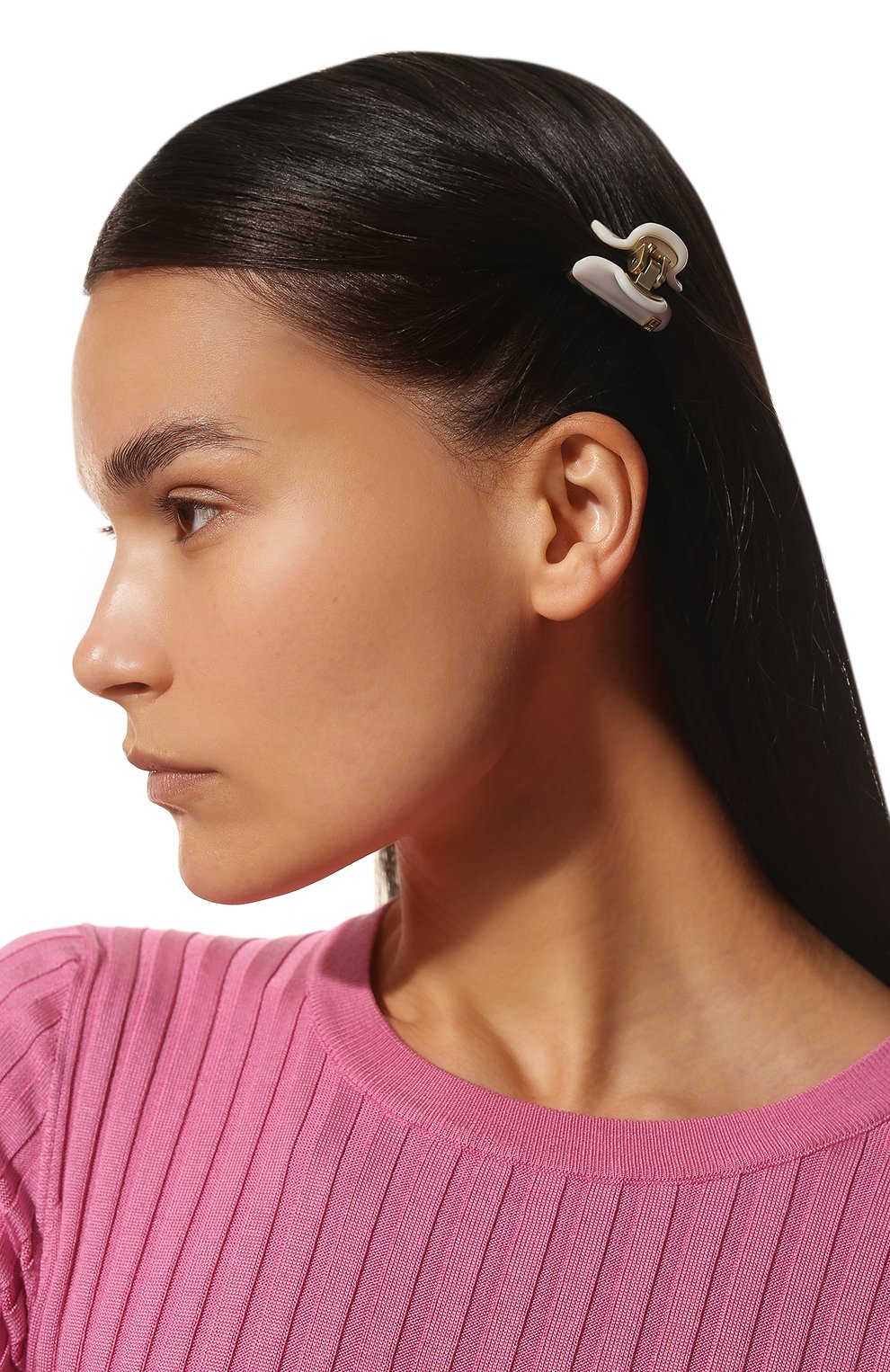 Заколка для волос ALEXANDRE DE PARIS молочного цвета по цене 3100 руб., арт. ICCB-12831-02P22 P, фото 2 Заколка для волос ALEXANDRE DE PARIS, арт. ICCB-12831-02P22 P, фото 2