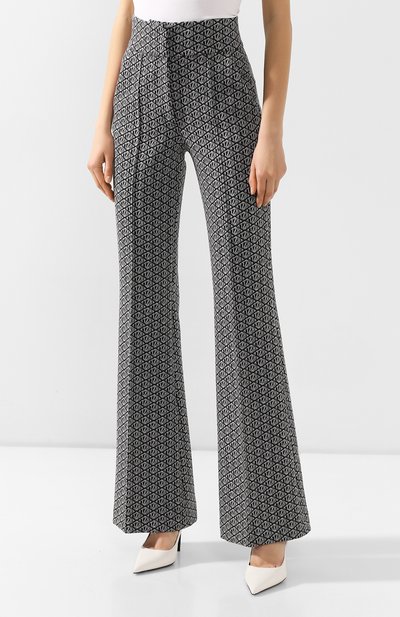 Хлопковые брюки TOMMY Х ZENDAYA черно-белого цвета по цене 13990 руб., арт. WW0WW26247, фото 3 Хлопковые брюки TOMMY Х ZENDAYA, арт. WW0WW26247, фото 3