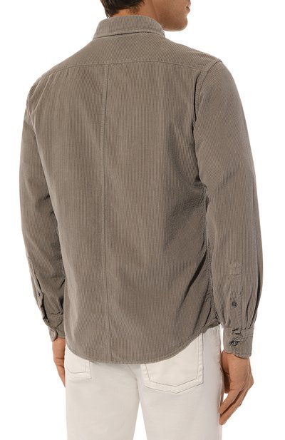 Вельветовая рубашка JACOB COHEN коричневого цвета по цене 42300 руб., арт. U C 011 05 T 689A/B75, фото 4 Вельветовая рубашка JACOB COHEN, арт. U C 011 05 T 689A/B75, фото 4