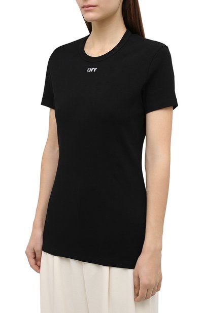 Хлопковая футболка OFF-WHITE, арт. 0WAA065E20JER0011001, фото 3