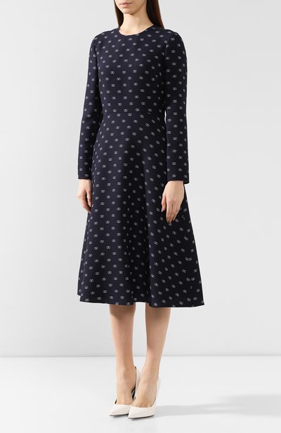 Платье из смеси шерсти и шелка VALENTINO, арт. SB3VAN024N9, фото 3