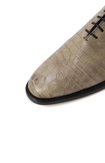 Оксфорды из кожи крокодила KITON, арт. USSCAR0/N102, фото 5