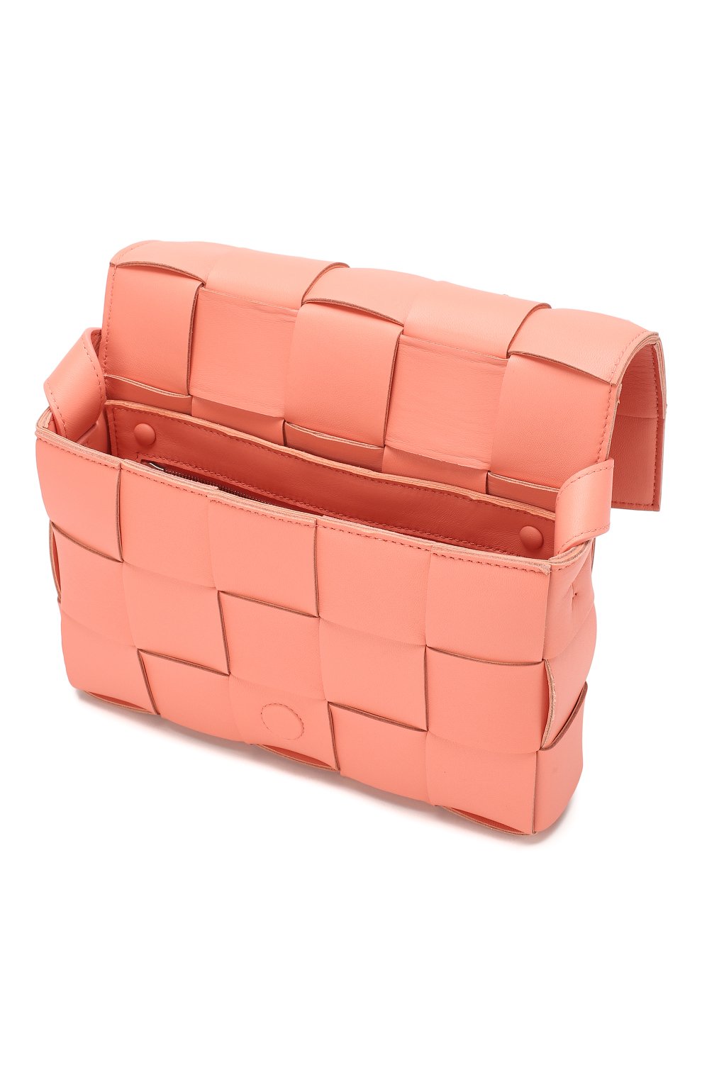 Сумка cassette BOTTEGA VENETA кораллового цвета по цене 299500 руб., арт. 578004/VMAY1, фото 4 Сумка cassette BOTTEGA VENETA, арт. 578004/VMAY1, фото 4