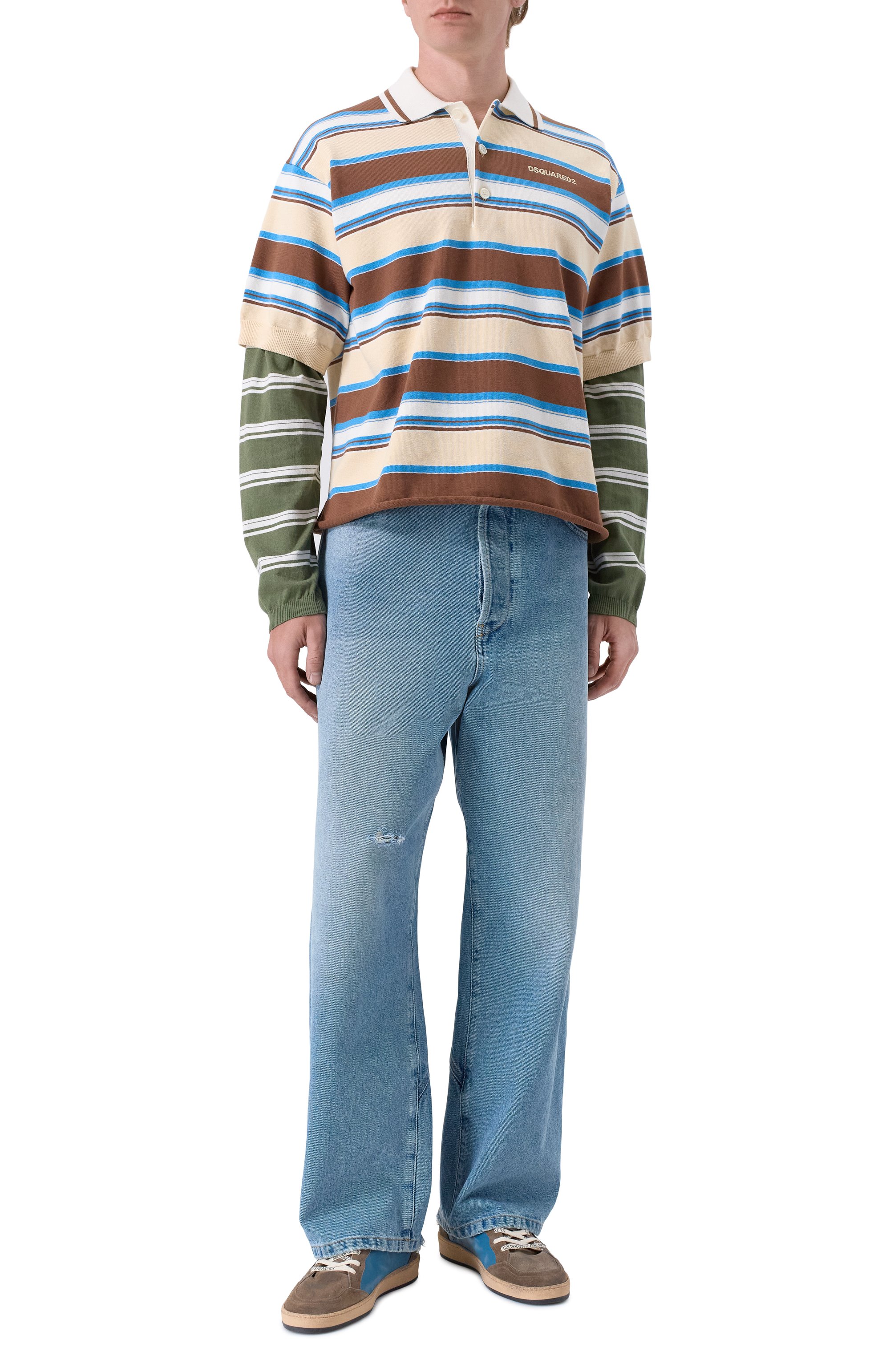 Хлопковое поло DSQUARED2, арт. S74HA1595/D13190, фото 2