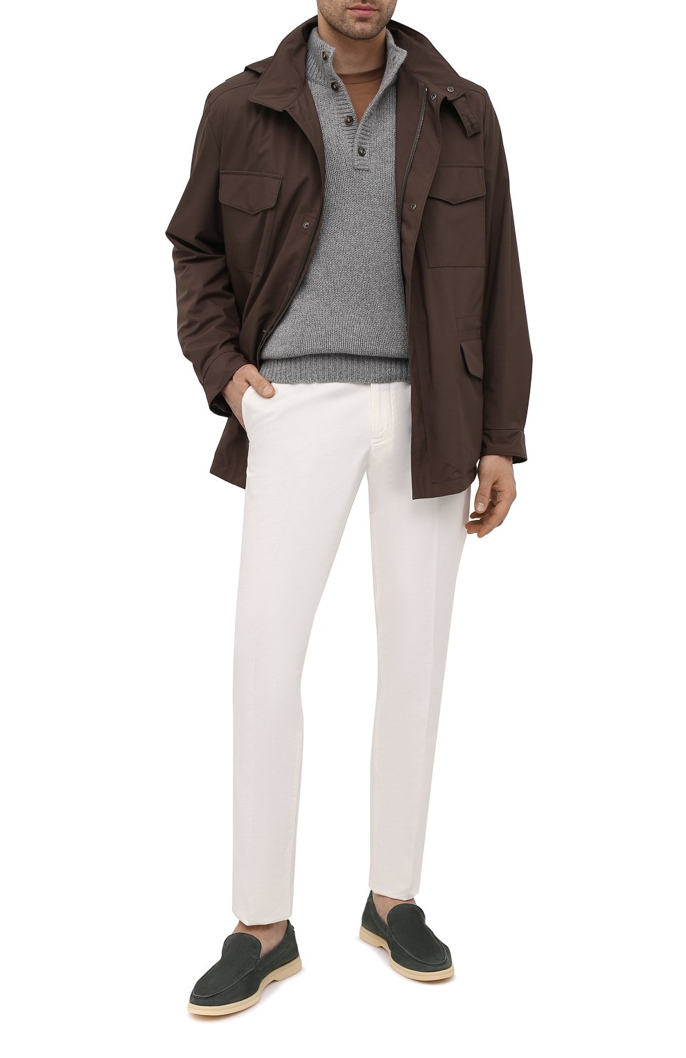 Замшевые лоферы ANDREA VENTURA FIRENZE, арт. AQUARIVA-LS/CACHEMIRE/AQ-IV0RY, фото 2