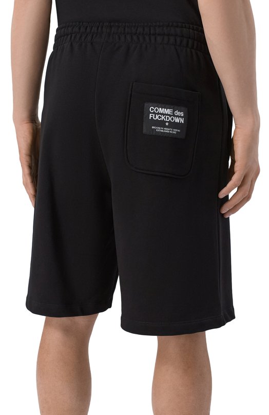 Хлопковые шорты Comme des Fuckdown CFABM01905 Чёрный  CFABM01905 Фото 4