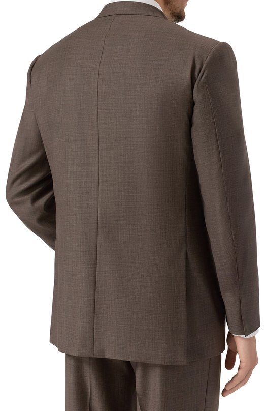Костюм из хлопка и льна Loro Piana FAB 5769 Коричневый  FAB 5769 Фото 5