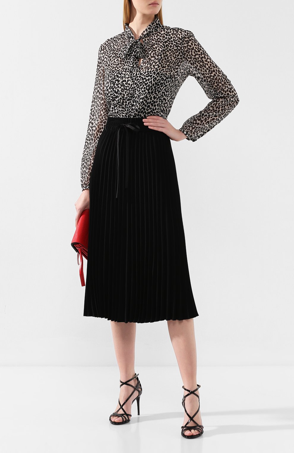 Плиссированная юбка REDVALENTINO, арт. SR0RAB85/2QL, фото 2